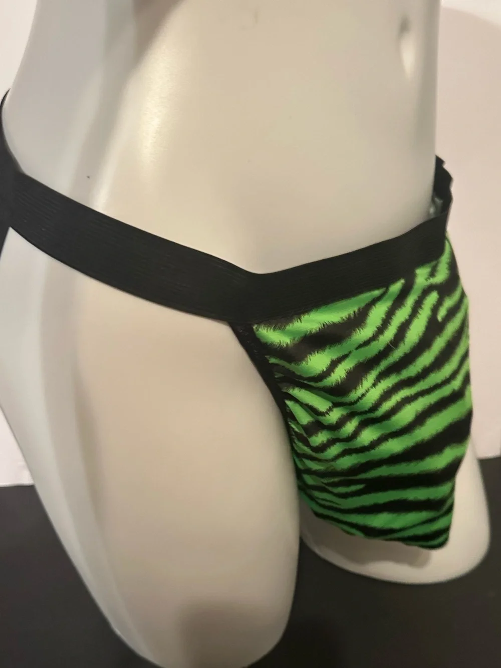 Handmade Green Tiger Jockstrap 2XL waist